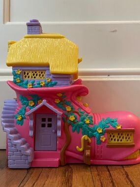 Vtg 1995 Pink Flower Vivid Imaginafions Boot Playhouse Toy - Kids Toys